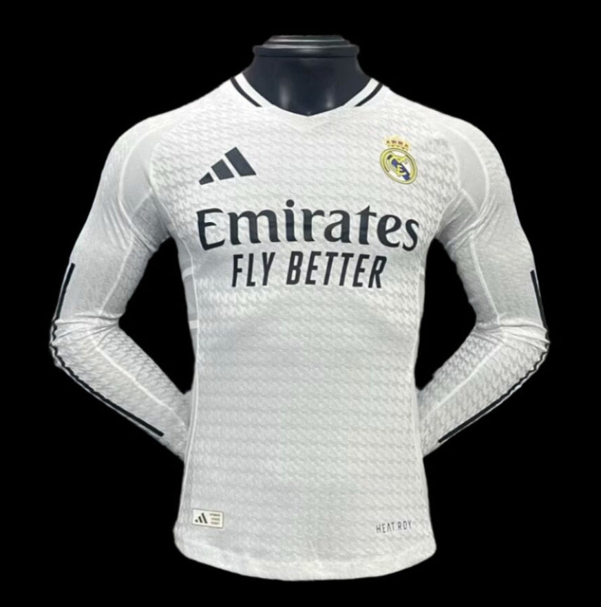 Maillot domicile à manches longues Real Madrid 24/25, version joueur