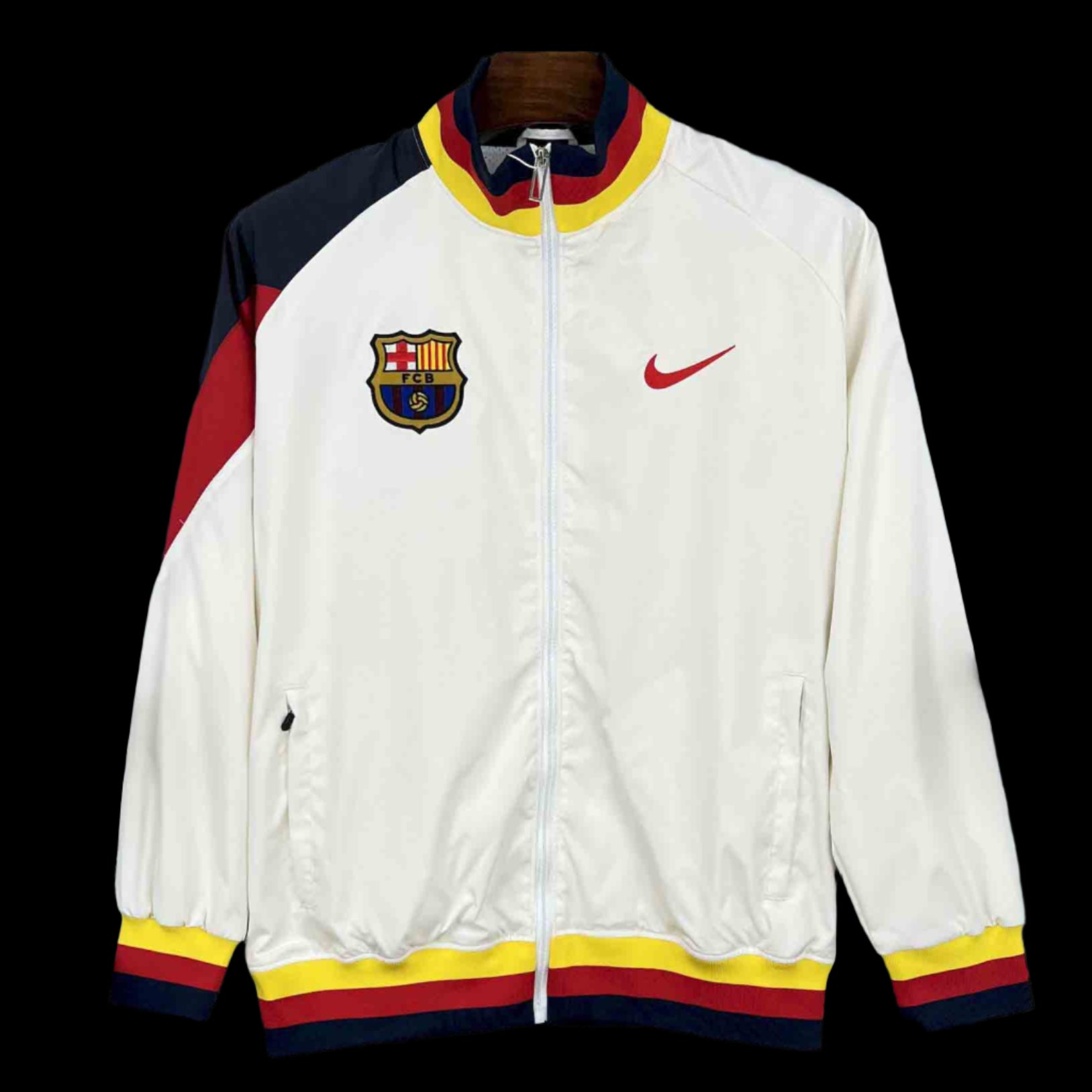 Barcelona 24/25 White Windbreaker